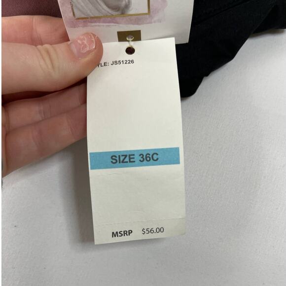 Jessica Simpson Plunge Bra with Flirty Front Lace Detail 2 pack Size 36C NEW - Picture 7 of 13